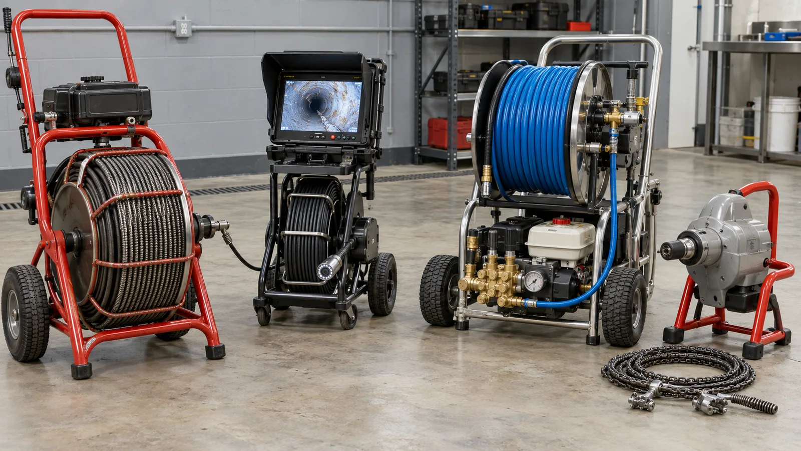 Sewer camera, cable, and drain-inspection equipment